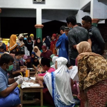 Vaksinasi massal di Masjid Nurul Huda Desa Criwik 